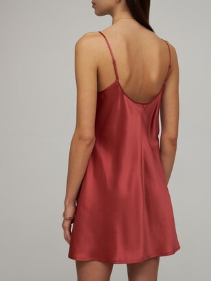 La Perla Silk Satin Mini Slip Dress