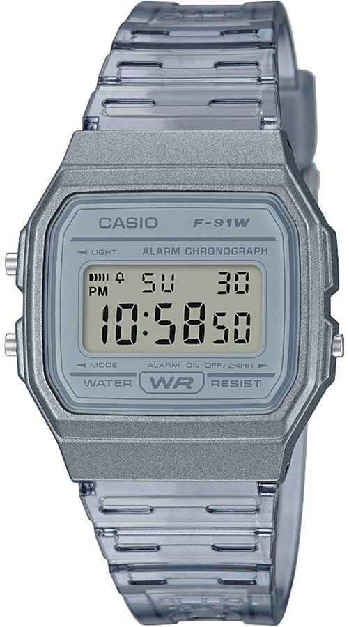 Casio Unisex Digital Smoke Jelly Strap Watch 35.2mm - ShopStyle