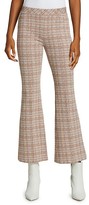 Thumbnail for your product : Rosetta Getty Pull-On Cropped Flare Plaid Pants