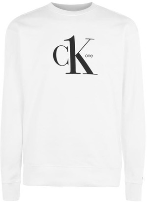 white calvin klein hoodie mens