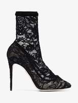 Dolce & Gabbana Black 105 Lace Ankle Boots
