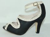 Thumbnail for your product : Escada Chelsea Crew Peep Toe Pump, Two Toned Heels with Buckle & Ankle Strap