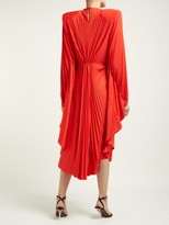 Thumbnail for your product : Vetements Sunburst-pleated Jersey Midi Dress - Red