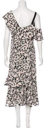 Proenza Schouler Silk Rose Print Dress