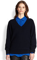 Thumbnail for your product : Vince Wool & Cashmere Dolman-Sleeved Textured Sweater