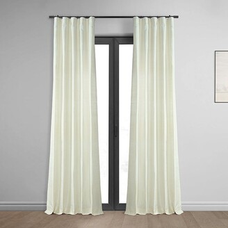 EFF 1-Panel Textured Dupioni Silk Window Curtain