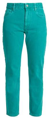 Etoile Isabel Marant Cliff High Rise Straight Leg Cropped Jeans - Womens - Emerald