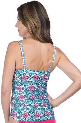 24th and Ocean Tiled Up Halter Tankini Separate