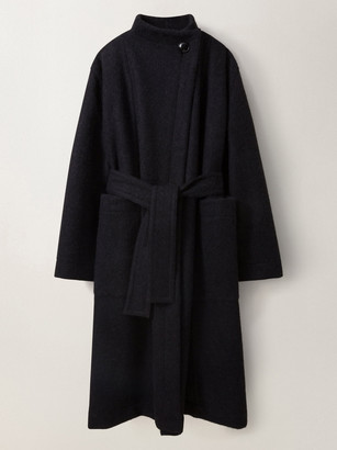 lemaire wrapover coat