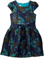 Thumbnail for your product : Iris & Ivy Metallic Floral Jacquard Panele Dress (Toddler & Little Girls)