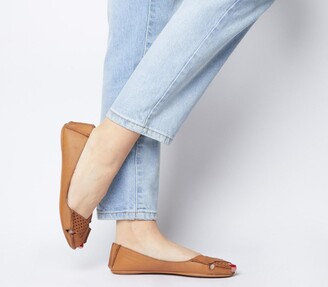 Tan Leather Flats | Shop the world's largest collection of fashion |  ShopStyle UK