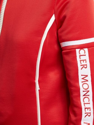 Moncler Jersey Stretch Track Top - Red