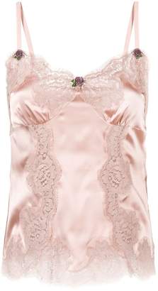 Dolce & Gabbana lace detail cami