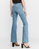 Thumbnail for your product : Express High Waisted Hyper Stretch Slim Flare Jeans