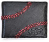 Thumbnail for your product : Rawlings Sports Accessories Men's 'Baseball Stitch' Leather Wallet - Black