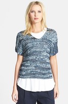 Thumbnail for your product : Eileen Fisher Short Sleeve V-Neck Sweater (Regular & Petite)