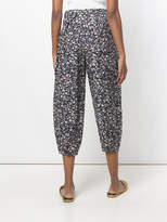 Thumbnail for your product : Aleksandr Manamis floral print balloon cropped trousers