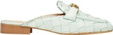 Thumbnail for your product : 8 By YOOX Embellished Woven Leather Mules Mules & Clogs Light Green