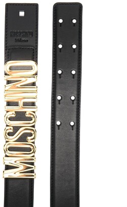 Moschino Logo-Plaque Adjustable-Fit Belt