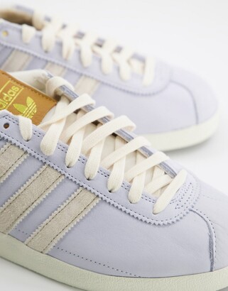 adidas Gazelle Vintage trainers in light blue - ShopStyle