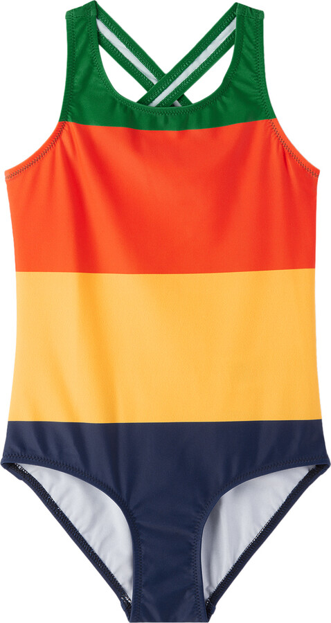 Mini Rodini Baby Multicolour Stripe Swimsuit