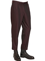 Thumbnail for your product : Emporio Armani 19cm Wool Oxford Trousers