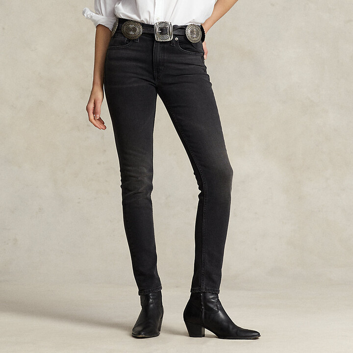 Ralph Lauren Women's Black Skinny Jeans | ShopStyle