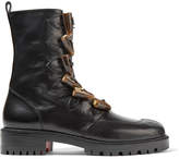 Christian Louboutin - Kloster Shearling-lined Leather Boots - Black