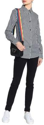 Love Moschino Striped Cotton-Poplin Shirt