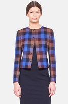 Thumbnail for your product : Akris Punto Checkered Crop Jacket