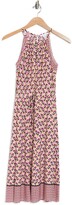 Thumbnail for your product : London Times Halter Drawstring Midi Dress