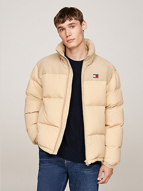 Corduroy Alaska Puffer Tommy Hilfiger Brown Corduroy Puffer