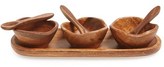 Thumbnail for your product : CREATIVE CO-OP Acacia Wood Condiment Server Set