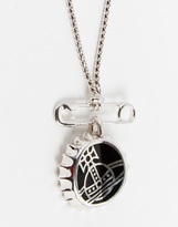 Thumbnail for your product : Vivienne Westwood Bottle Cap Safety Pin Necklace