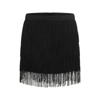 Girls Black Tassel Skirt