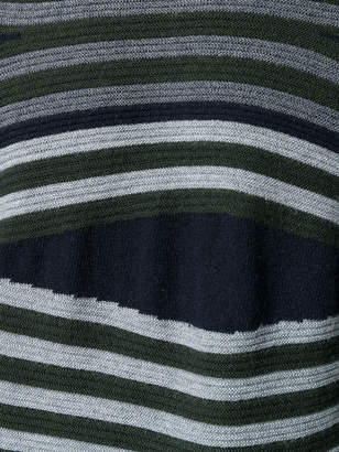 Emporio Armani long sleeved stripe sweater