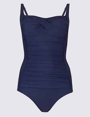 M&S Collection Secret SlimmingTM Padded Bandeau Swimsuit