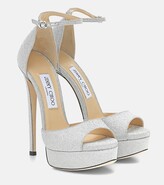 Thumbnail for your product : Jimmy Choo Max 150 glitter sandals