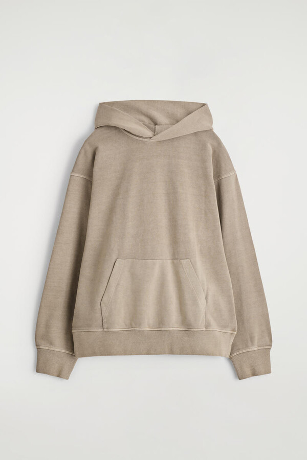 Washed Cotton-Jersey Hoodie