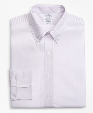 Brooks Brothers Original Polo Button-Down Oxford Regent Fitted Dress Shirt, Stripe
