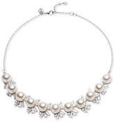 Thumbnail for your product : Carolee Silver-Tone Cubic Zirconia & Imitation Pearl Collar Necklace
