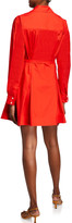 Thumbnail for your product : Derek Lam 10 Crosby Petra Collared Wrap Shirtdress