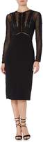 Thumbnail for your product : Bardot Long Sleeved Lace Detail Midi Dress