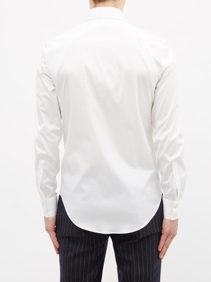 Alexander McQueen Harness Cotton-blend Poplin Shirt - White