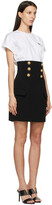 Thumbnail for your product : Balmain Black Crepe Miniskirt