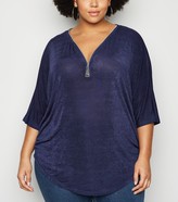 Thumbnail for your product : New Look Curves Zip Front Top