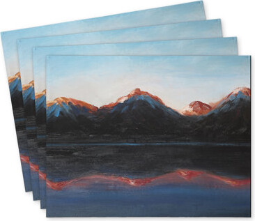 East Urban Home Mountains Landscape Polyester Mindaugas Set of 4 - Home Decor