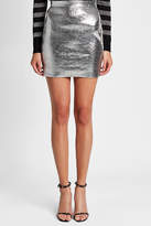 Thumbnail for your product : Balmain Metallic Mini Skirt with Embellishment