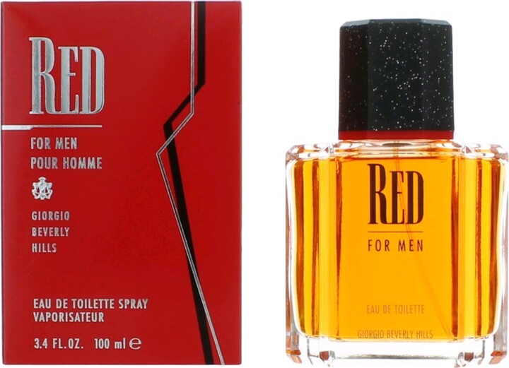 Beverly Hills Red by Beverly Hills, 3.4 oz Eau De Toilette Spray for Men