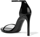 Thumbnail for your product : Stuart Weitzman Nudistsong Patent-leather Sandals - Black